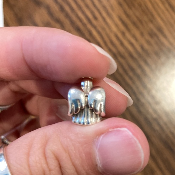 RETIRED Two-tone ángel charm - Picture 3 of 4